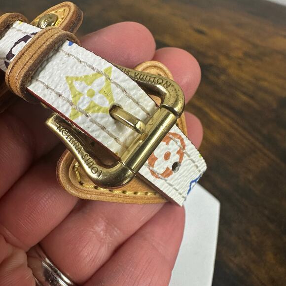 Louis Vuitton Theda‎ Multicolor Monogram Leather Bracelet - Picture 7 of 10